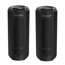 [2 Packs] Tronsmart Element T6 Plus Portable Bluetooth 5.0 Speaker With 40W Max Output, Deep Bass, IPX6 Waterproof, TWS - Black