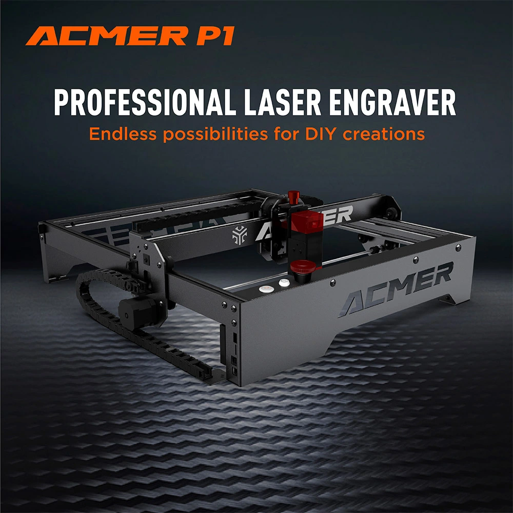 ACMER P1 10W Laser Engraver Cutter, 0.06x0.08mm Spot, 10000mm/min Engraving Speed, Offline Engraving, 32-bit Motherboard, 400x410mm 4 ACMER P1 10W Laser Engraver Cutter, 0.06x0.08mm Spot, 10000mm/min Engraving Speed, Offline Engraving, 32-bit Motherboard, 400x410mm - Image 2