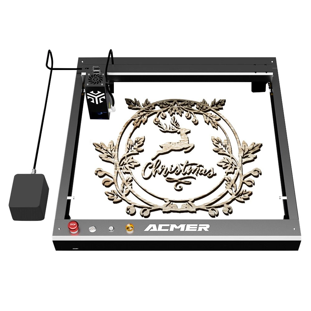 ACMER P2 33W Laser Cutter, Engraving At 24000mm/min, Auto Air Assist, 0.08*0.1mm Compressed Spot, Cut 25mm Acrylic, IOS Android App Control, 420*400mm 3 ACMER P2 33W Laser Cutter, Engraving At 24000mm/min, Auto Air Assist, 0.08*0.1mm Compressed Spot, Cut 25mm Acrylic, IOS Android App Control, 420*400mm