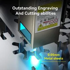 ATOMSTACK S20 Pro 20W Laser Engraver Cutter With Air Assist Kits, Focus-Free, Quad-core Diode Laser, 0.08 X 0.1mm Compressed Spot, Offline Engraving, 400x400mm -Headphones & Earphones shop ATOMSTACK S20 PRO Laser Cutter and Engraver US Plug 517358 3