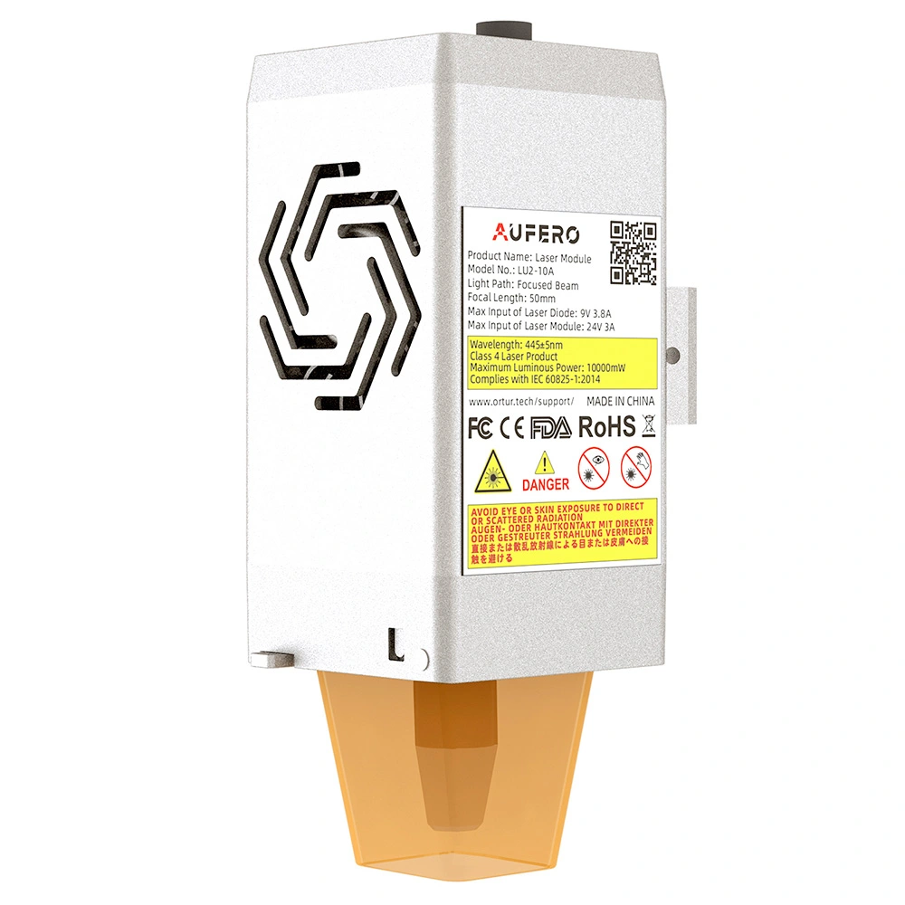 Aufero LU2-10A 10W Laser Module, 0.07* 0.06mm Compressed Spot, Fixed Focus, Built-in Air Assist Interface, 15000mm/min 5 Aufero LU2-10A 10W Laser Module, 0.07* 0.06mm Compressed Spot, Fixed Focus, Built-in Air Assist Interface, 15000mm/min - Image 3