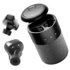 B20 2in1 Mini Portable Outdoor Wireless Speaker With Earphone Touch Control - Black -Headphones & Earphones shop B20 2in1 Bluetooth Speaker with Earbuds Black 479446 3
