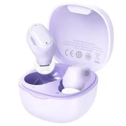 Baseus WM01 TWS Wireless Earphone Bluetooth 5.0 HD Headphones Touch Control Earbuds For IOS/Android - Purple