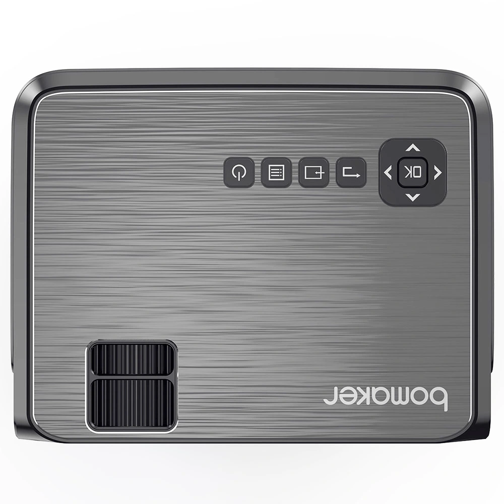 Bomaker GC355 Native 720P Projector 200 ANSI Lumens IOS Android Wireless Screen Mirroring - Gray 6 Bomaker GC355 Native 720P Projector 200 ANSI Lumens IOS Android Wireless Screen Mirroring - Gray - Image 4