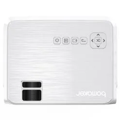 Bomaker GC355 Native 720P Projector 200 ANSI Lumens IOS Android Wireless Screen Mirroring - White -Headphones & Earphones shop Bomaker GC355 720P Projector White 495947 4