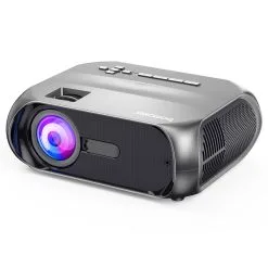 Bomaker S5 Projector Native 720P 150 ANSI Lumens Wi-Fi Screen Mirroring Bluetooth Speakers - Gray