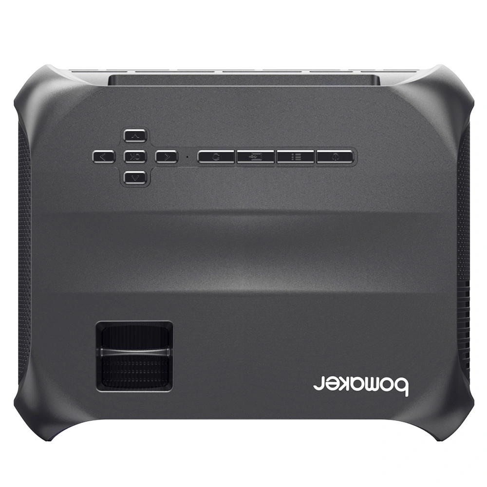 Bomaker S5 Projector Native 720P 150 ANSI Lumens Wi-Fi Screen Mirroring Bluetooth Speakers - Gray 6 Bomaker S5 Projector Native 720P 150 ANSI Lumens Wi-Fi Screen Mirroring Bluetooth Speakers - Gray - Image 4