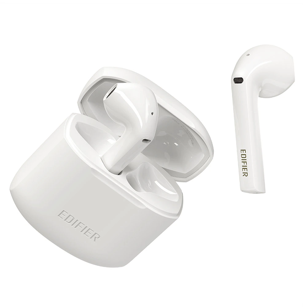 EDIFIER TWS200 Bluetooth 5.0 Earphones CVC8.0 Qualcomm QCC3020 With LDS Antenna AptX/AAC/SBC Google Assistant Siri 24Hours Playback Time - White 5 EDIFIER TWS200 Bluetooth 5.0 Earphones CVC8.0 Qualcomm QCC3020 With LDS Antenna AptX/AAC/SBC Google Assistant Siri 24Hours Playback Time - White - Image 3
