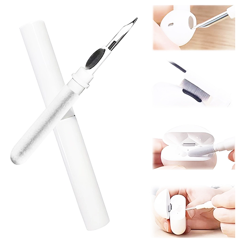 Earbuds Cleaning Pen For Headphones, Airpods, Tablet, Watch, Laptop, Mobile Phone, Keyboard, Camera - White 3 Earbuds Cleaning Pen For Headphones, Airpods, Tablet, Watch, Laptop, Mobile Phone, Keyboard, Camera - White