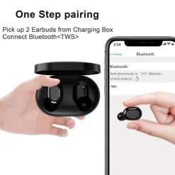 F6D TWS Earbuds Touch Bluetooth 5.0 True Wireless Stereo Headset For Sports - Black -Headphones & Earphones shop F6D TWS Earbuds Touch Bluetooth 5 0 517048 2