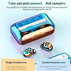 F9-10 TWS Wireless Bluetooth 5.0 Stereo Sports In-Ear Headphones -Headphones & Earphones shop F9 10 TWS Wireless Bluetooth 5 0 Stereo Sports In Ear Headphones 518128 4