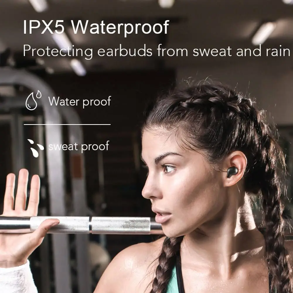 Haylou T15 Bluetooth 5.0 True Wireless Earbuds Realtek 8763VXP Google Assistant Siri 60 Hours Playtime Use Independently 2200mAh Charging Case - Black 6 Haylou T15 Bluetooth 5.0 True Wireless Earbuds Realtek 8763VXP Google Assistant Siri 60 Hours Playtime Use Independently 2200mAh Charging Case - Black - Image 4