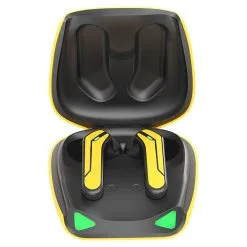 KUMI X2 Pro TWS Bluetooth 5.1 Gaming Earphone With One Touch Key True Wireless Earbuds - Yellow -Headphones & Earphones shop KUMI X2 Pro TWS Bluetooth 5 1 Gaming Earphone Yellow 499740 3