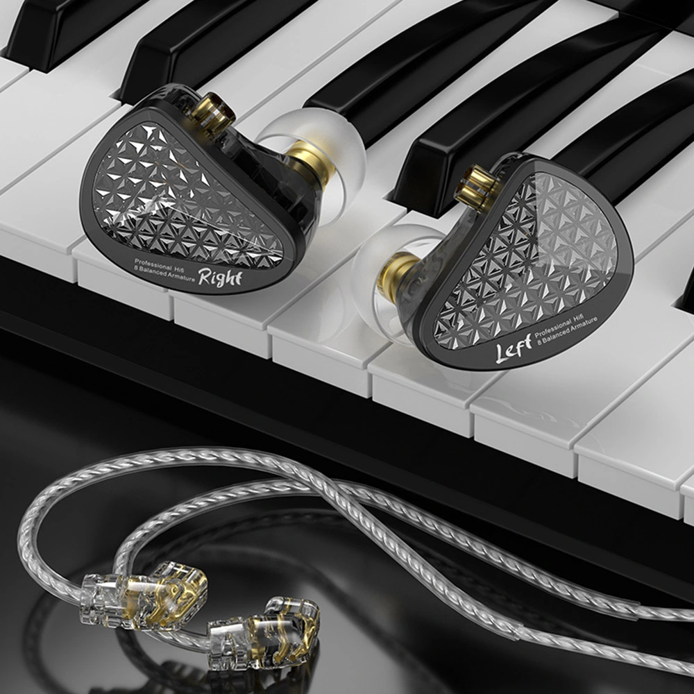 KZ AS16 Pro Wired Earphone In-Ear Balance Armature For Sports With Microphone - Black 6 KZ AS16 Pro Wired Earphone In-Ear Balance Armature For Sports With Microphone - Black - Image 4