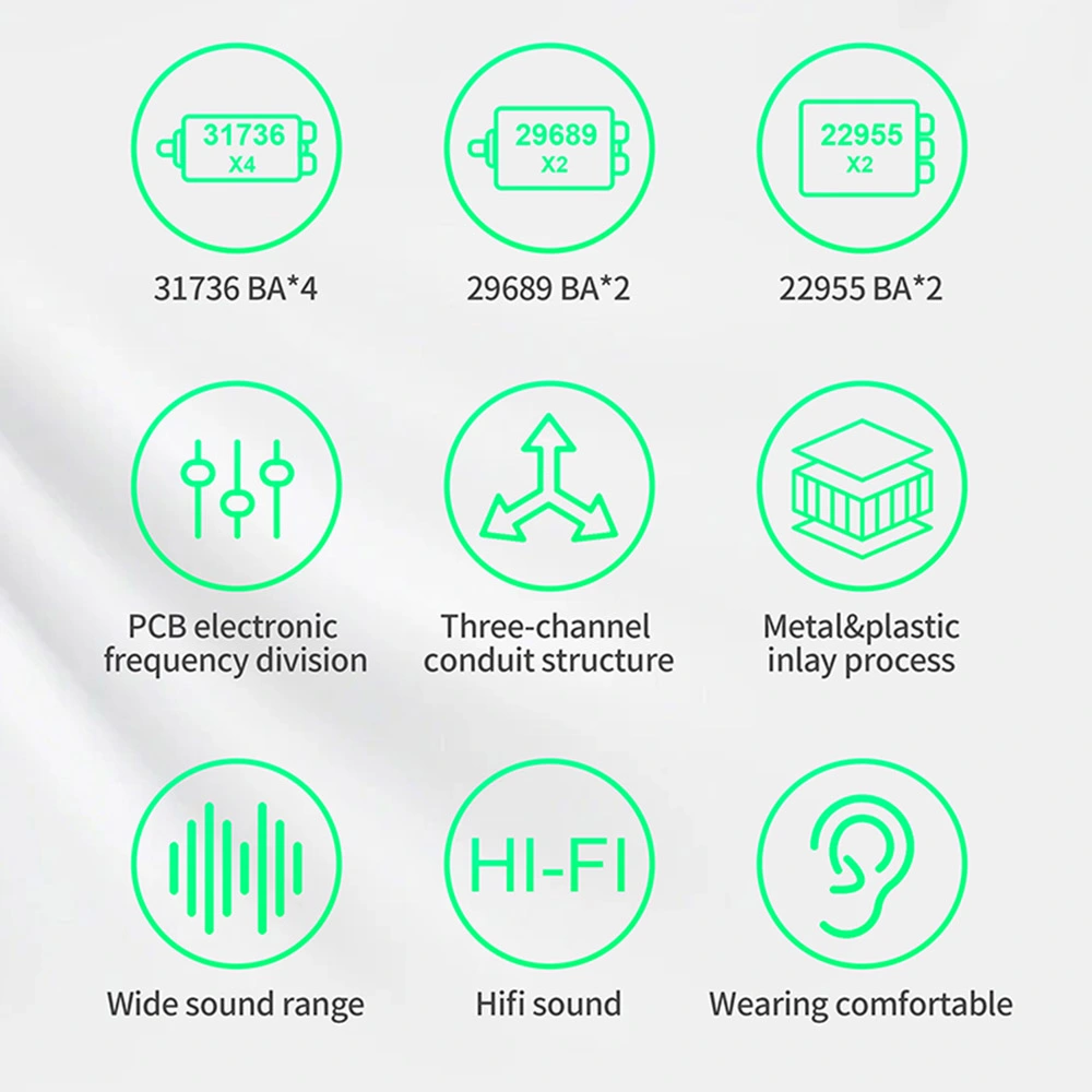 KZ AS16 Pro Wired Earphone In-Ear Balance Armature For Sports With Microphone - Black 8 KZ AS16 Pro Wired Earphone In-Ear Balance Armature For Sports With Microphone - Black - Image 6