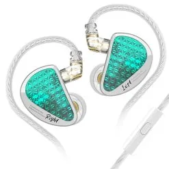 KZ AS16 Pro Wired Earphone In-Ear Balance Armature For Sports With Microphone - Cyan