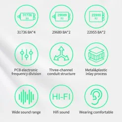 KZ AS16 Pro Wired Earphone In-Ear Balance Armature For Sports Withoout Microphone - Black 13 KZ AS16 Pro Wired Earphone In-Ear Balance Armature For Sports Withoout Microphone - Black -Headphones & Earphones shop KZ AS16 Pro Wired Earphone without Microphone Black 517159 5