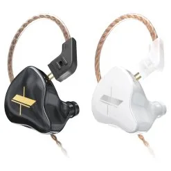 KZ EDX With Mic Wired Earphone In-ear Sport Noise Cancelling Headset - White -Headphones & Earphones shop KZ EDX with Mic Wired Earphone In ear White 498086 2