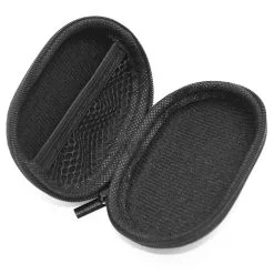 KZ Oval Case Protective Bag For Earphone Storage Portable - Black -Headphones & Earphones shop KZ Oval Case Protective Bag for Earphone Storage Portable Black 498151 2