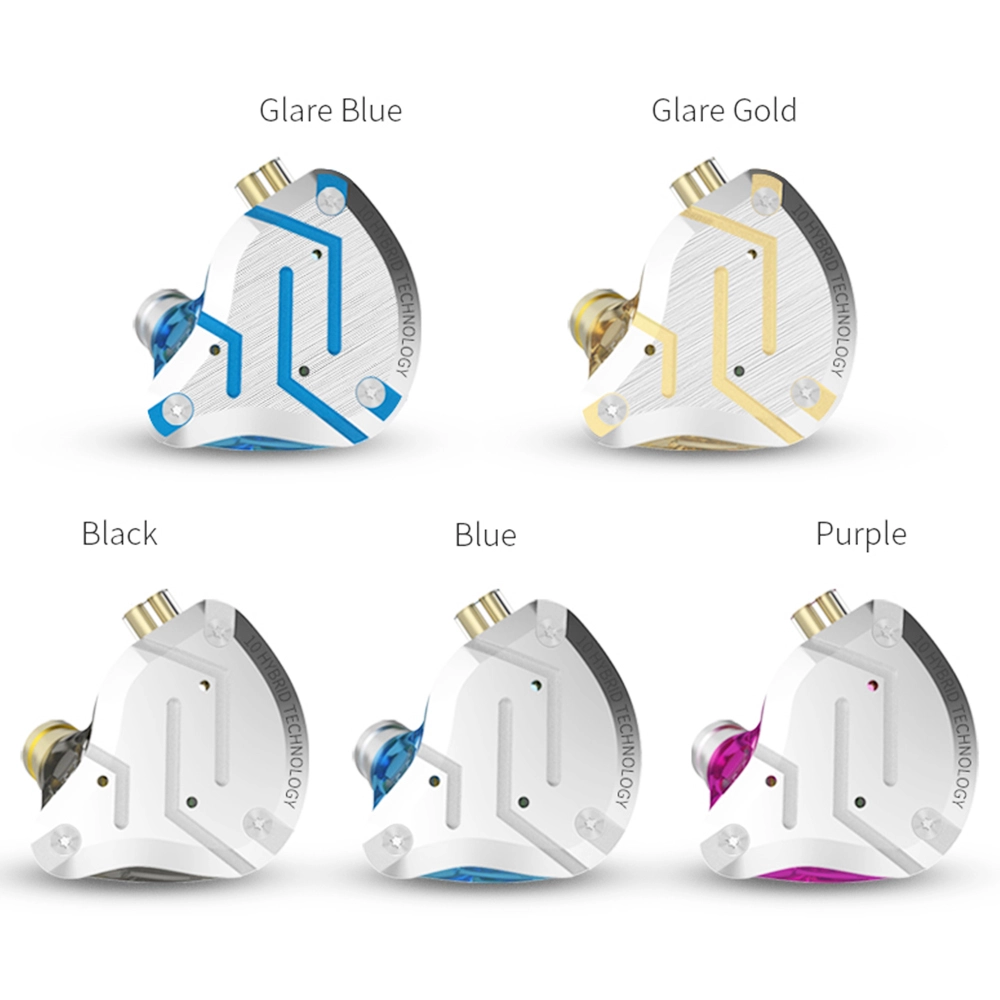 KZ ZS10 Pro Wired Earphone 4BA+1DD Hybrid Technology In-ear HiFi Bass Game Headset With Mic - Black 7 KZ ZS10 Pro Wired Earphone 4BA+1DD Hybrid Technology In-ear HiFi Bass Game Headset With Mic - Black - Image 5