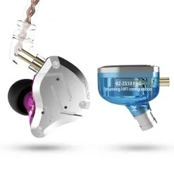 KZ ZS10 Pro Wired Earphone 4BA+1DD Hybrid Technology In-ear HiFi Bass Game Headset With Mic - Blue 11 KZ ZS10 Pro Wired Earphone 4BA+1DD Hybrid Technology In-ear HiFi Bass Game Headset With Mic - Blue -Headphones & Earphones shop KZ ZS10 Pro Wired Earphone 4BA 1DD Hybrid Technology with Mic Blue 498097 3