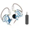 KZ ZS10 Pro Wired Earphone 4BA+1DD Hybrid Technology In-ear HiFi Bass Game Headset With Mic - Glittering Blue 1 KZ ZS10 Pro Wired Earphone 4BA+1DD Hybrid Technology In-ear HiFi Bass Game Headset With Mic - Glittering Blue -Headphones & Earphones shop KZ ZS10 Pro Wired Earphone Hybrid Technology with Mic Glittering Blue 498098 0