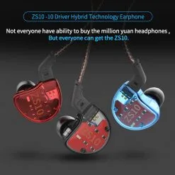 KZ ZS10 Wired Earphone 4BA+1DD Hybrid Technology In-ear HiFi Bass Game Headset - With Mic Blue 12 KZ ZS10 Wired Earphone 4BA+1DD Hybrid Technology In-ear HiFi Bass Game Headset - With Mic Blue -Headphones & Earphones shop KZ ZS10 Wired Earphone 4BA 1DD Hybrid Technology with Mic Blue 498093 4