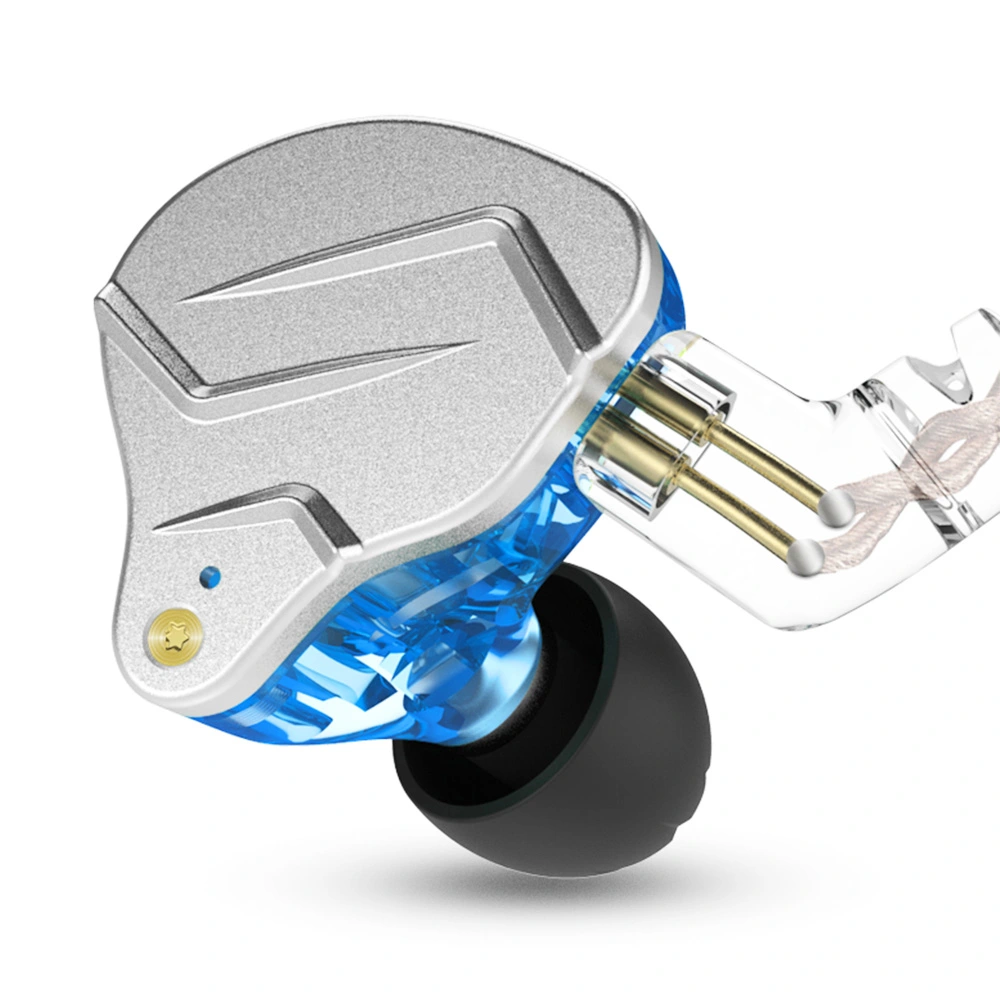 KZ ZSN Pro Wired Earphone Hybrid Technology In-ear HiFi Bass Earbuds With Mic - Blue 4 KZ ZSN Pro Wired Earphone Hybrid Technology In-ear HiFi Bass Earbuds With Mic - Blue - Image 2