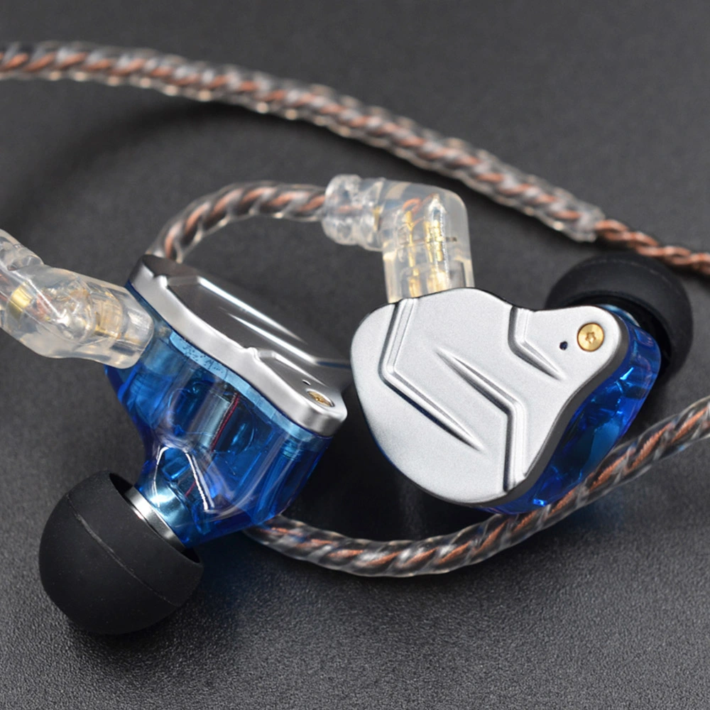KZ ZSN Pro Wired Earphone Hybrid Technology In-ear HiFi Bass Earbuds With Mic - Blue 8 KZ ZSN Pro Wired Earphone Hybrid Technology In-ear HiFi Bass Earbuds With Mic - Blue - Image 6