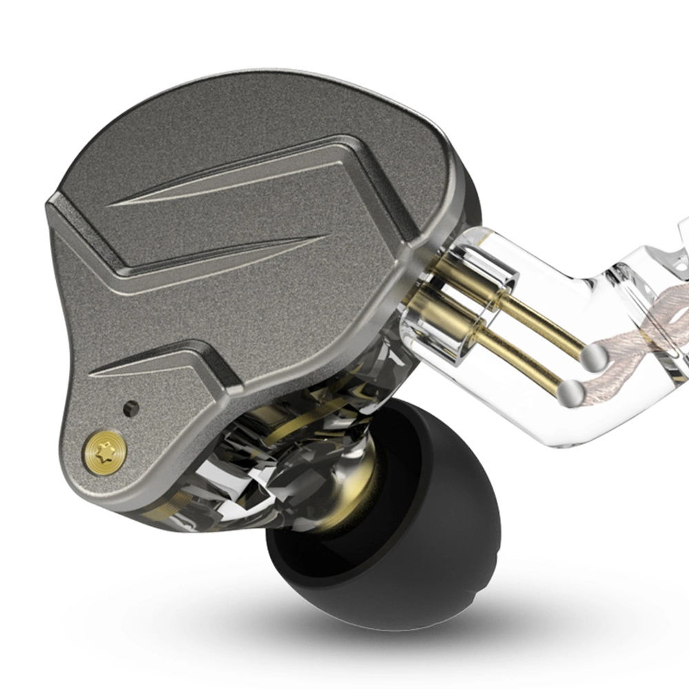 KZ ZSN Pro Wired Earphone Hybrid Technology In-ear HiFi Bass Earbuds With Mic - Grey 4 KZ ZSN Pro Wired Earphone Hybrid Technology In-ear HiFi Bass Earbuds With Mic - Grey - Image 2