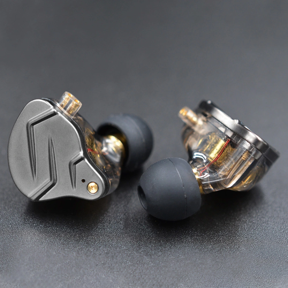 KZ ZSN Pro Wired Earphone Hybrid Technology In-ear HiFi Bass Earbuds With Mic - Grey 6 KZ ZSN Pro Wired Earphone Hybrid Technology In-ear HiFi Bass Earbuds With Mic - Grey - Image 4