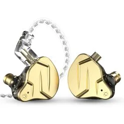 KZ ZSN Pro X Metal Earphones 1BA+1DD Hybrid Technology HiFi Bass Earbuds With Mic- Golden -Headphones & Earphones shop KZ ZSN Pro X Metal Earphones 1BA 1DD Hybrid technology Golden 498104 1