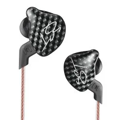 KZ ZST Wired Earphone Hybrid Technology In-ear Sport Bass Noise Cancelling Headset With Mic- Black -Headphones & Earphones shop KZ ZST Wired Earphone Hybrid Technology with Mic Black 498087 1