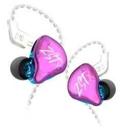 KZ ZST X Hybrid Unit In-Ear Earphones With Silver-plated Cable With Mic - Colorful -Headphones & Earphones shop KZ ZST X Hybrid Unit In Ear Earphones with Mic Colorful 498089 1