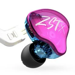 KZ ZST X Hybrid Unit In-Ear Earphones With Silver-plated Cable With Mic - Colorful -Headphones & Earphones shop KZ ZST X Hybrid Unit In Ear Earphones with Mic Colorful 498089 2