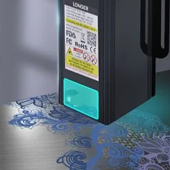 LONGER RAY5 20W Laser Engraver Cutter, Fixed Focus, 0.08*0.1mm Laser Spot, Color Touchscreen, 32-Bit Chipset, Support APP Connection, Working Area 375*375mm -Headphones & Earphones shop LONGER RAY5 20W Laser Engraver 519241 4