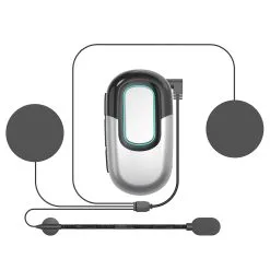 LeMike C35 Helmet Bluetooth Headset 1100mAh Rechargeable Lithium Battery - Silver 13 LeMike C35 Helmet Bluetooth Headset 1100mAh Rechargeable Lithium Battery - Silver -Headphones & Earphones shop LeMike C35 Helmet Bluetooth Headset Silver 475340 5