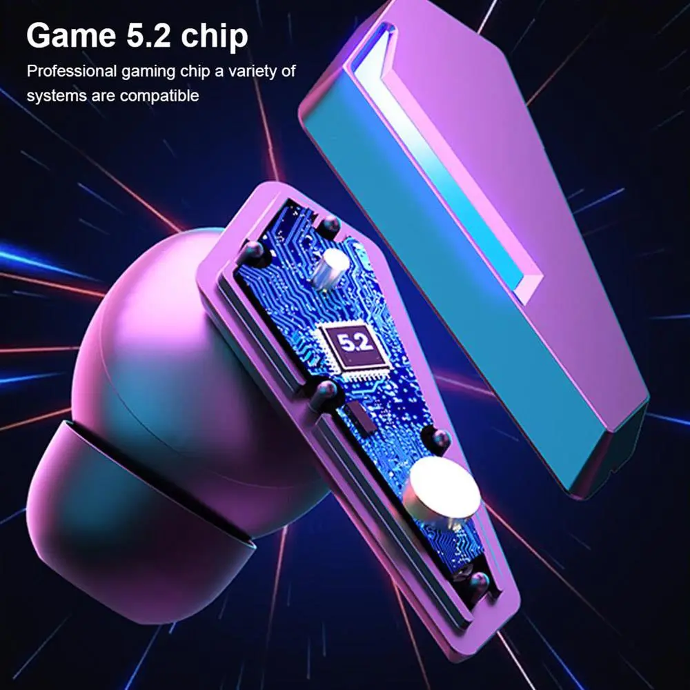 M10 TWS Wireless Gaming Headset 40ms Low Latency Bluetooth 5.0 Sports Waterproof Noise Cancelling Headphones - Black 4 M10 TWS Wireless Gaming Headset 40ms Low Latency Bluetooth 5.0 Sports Waterproof Noise Cancelling Headphones - Black - Image 2