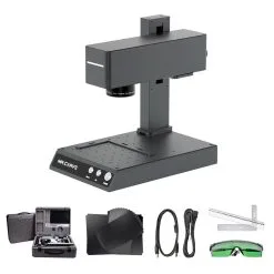 MR CARVE M4 Laser Marking Machine, 5W 455nm Laser + 2W 1064nm Laser, 0.001mm Accuracy, 10000mm/s Engraving Speed, Supports Rotary Roller, 70*70mm, AU Plug -Headphones & Earphones shop MR CARVE M4 Laser Engraver AU Plug 518351 5