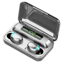 Makibes F9-5C TWS Headphones With Charging Box BT5.0 Stereo Touch Control Waterproof Sports Earbuds - Black