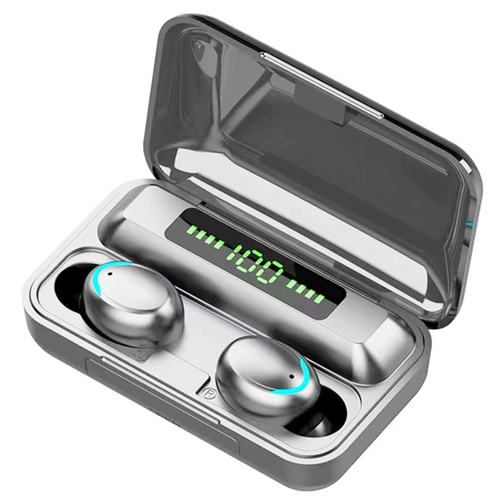 Makibes F9-5C TWS Headphones With Charging Box BT5.0 Stereo Touch Control Waterproof Sports Earbuds - Black 3 Makibes F9-5C TWS Headphones With Charging Box BT5.0 Stereo Touch Control Waterproof Sports Earbuds - Black