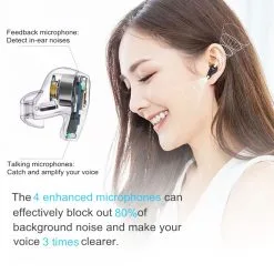 Mifo HiFi Air Hybrid ANC Earphones, Dynamic Driver Balanced Armature, Bluetooth 5.2, 4 Mic, 36H Playtime, ENC Clear Call, IPX7 Waterproof -Headphones & Earphones shop Mifo HiFi Air Wireless Earbuds Hybrid ANC Armature Dynamic 506566 5