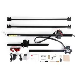 NEJE 3 MAX 5.5W Laser Engraver Cutter, N40630 Laser Module, 0.05mm*0.05mm Focus Spot, NEJE WIN Software, Android App Control, Engraving Size 460*810mm, Expandable To 810*1030mm -Headphones & Earphones shop NEJE 3 MAX Laser Engraver with N40630 Beam Module Kit 501348 2