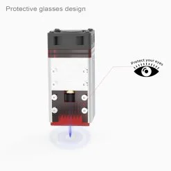 NEJE 3 MAX 5.5W Laser Engraver Cutter, N40630 Laser Module, 0.05mm*0.05mm Focus Spot, NEJE WIN Software, Android App Control, Engraving Size 460*810mm, Expandable To 810*1030mm -Headphones & Earphones shop NEJE 3 MAX Laser Engraver with N40630 Beam Module Kit 501348 3