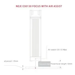 NEJE E30130 5.5-7.5W Laser Module Kit 1, Built-in Air Assist, 0.06*0.06mm Focus Spot, 20mm Fixed Focus 9 NEJE E30130 5.5-7.5W Laser Module Kit 1, Built-in Air Assist, 0.06*0.06mm Focus Spot, 20mm Fixed Focus -Headphones & Earphones shop NEJE E30130 Optical Compressio Spots Fixed Foucs Laser Module Kit 500220 2