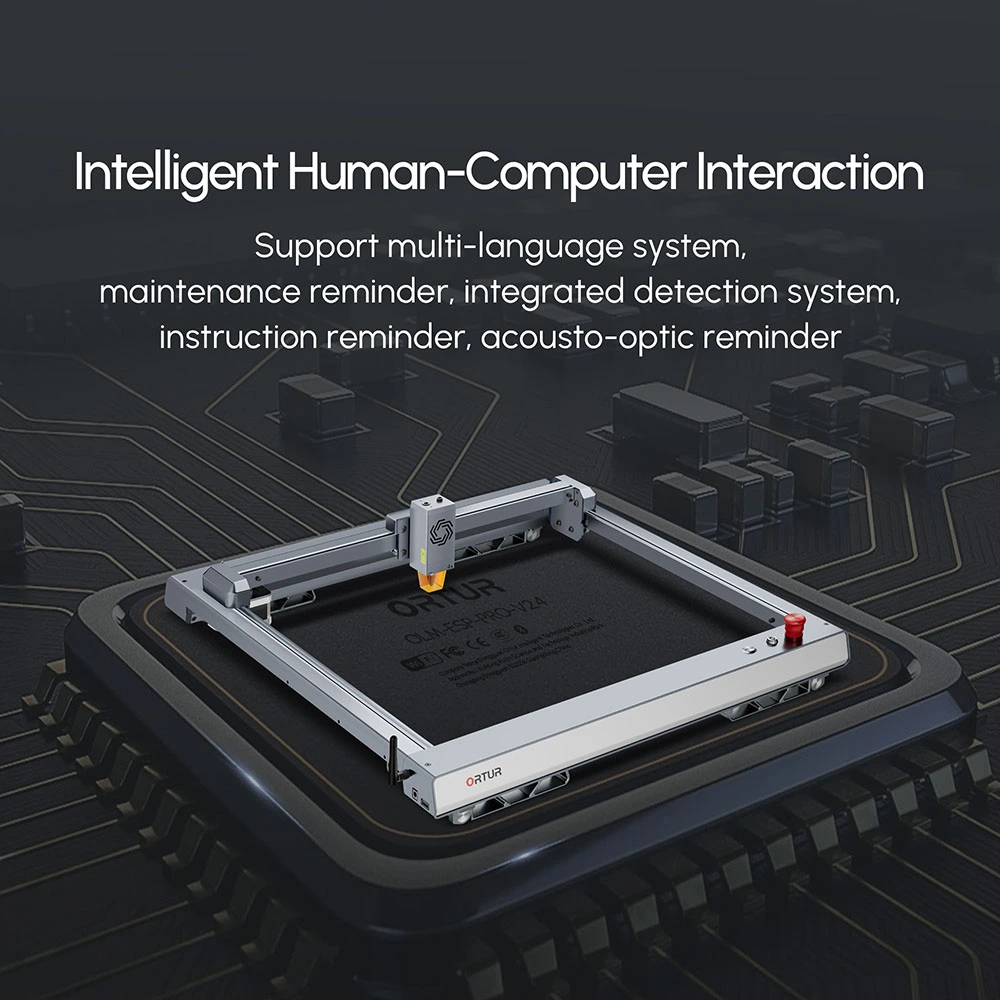 ORTUR Laser Master 3 10W Laser Engraver Cutter, 20,000mm/min, 0.05x0.1mm Focus Spot, LU2-10A Laser Module, Cuts 30mm Acrylic, Emergency Stop, Child Lock, Built-in WiFi, Engraving Area 400mmx400mm 8 ORTUR Laser Master 3 10W Laser Engraver Cutter, 20,000mm/min, 0.05x0.1mm Focus Spot, LU2-10A Laser Module, Cuts 30mm Acrylic, Emergency Stop, Child Lock, Built-in WiFi, Engraving Area 400mmx400mm - Image 6