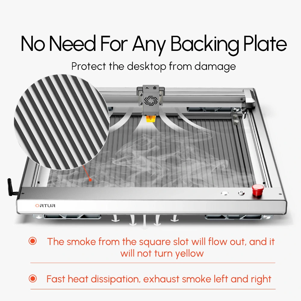ORTUR LEP1.0 Laser Engraving Platform, 448x400mm Working Area, Fast Heat Dissipation 6 ORTUR LEP1.0 Laser Engraving Platform, 448x400mm Working Area, Fast Heat Dissipation - Image 4