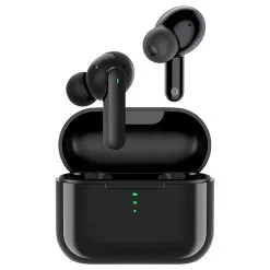 QCY T11 Hifi Dynamic Armature TWS Earbuds With 4 Mics Noise Isolation Quick Charge APP Control- Black