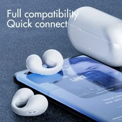 S29 New Cochlear Bluetooth 5.3 Wireless TWS Earbuds Hi-Fi Bass Stereo Sports Waterproof Noise Cancelling Headphone White -Headphones & Earphones shop S29 New Cochlear Bluetooth 5 3 Wireless TWS Earbuds 517199 4