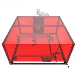 SCULPFUN Laser Engraver Smoke Exhaust Box, 720*720*360mm, 10000r/min High Speed Fan -Headphones & Earphones shop SCULPFUN 720x720x360mm Laser Engraving Machine Enclosure Red 512839 5